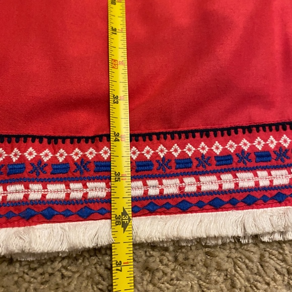 Mud Pie Women's Sleeveless Sundress Dress Sz.L Hot Pink with Blue and Cream Trim - Picture 14 of 16